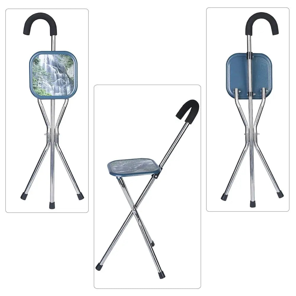 Stainless Steel Stool Cane Chair