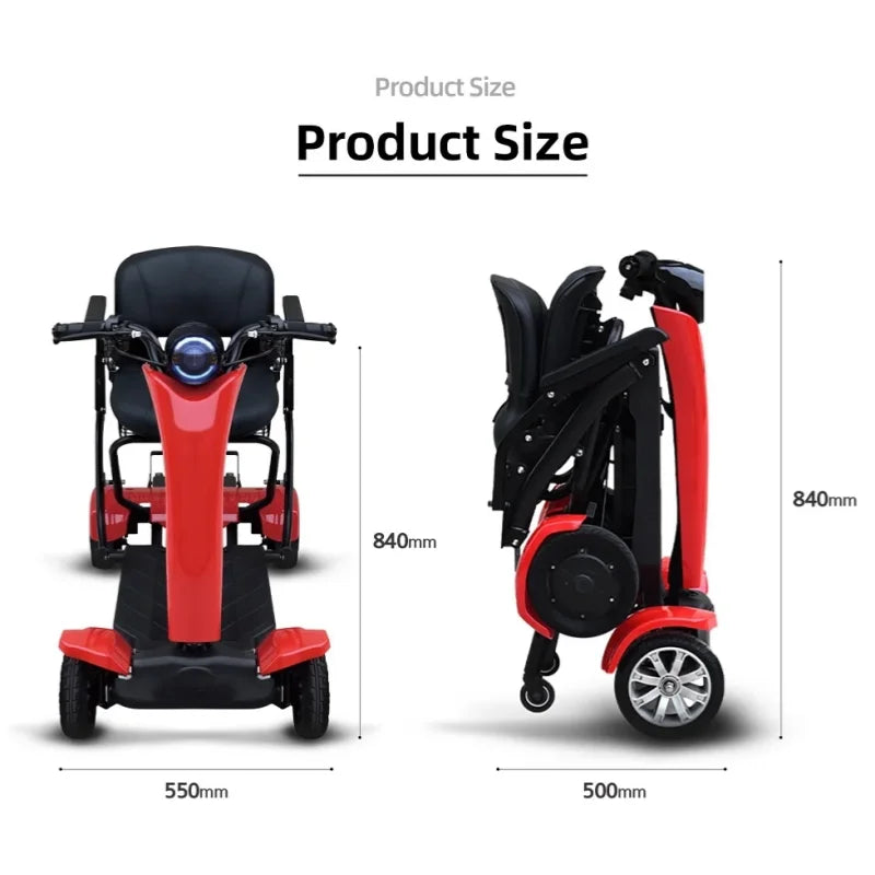 36V 500W Automatic Foldable Dual Motor Electric Scooter