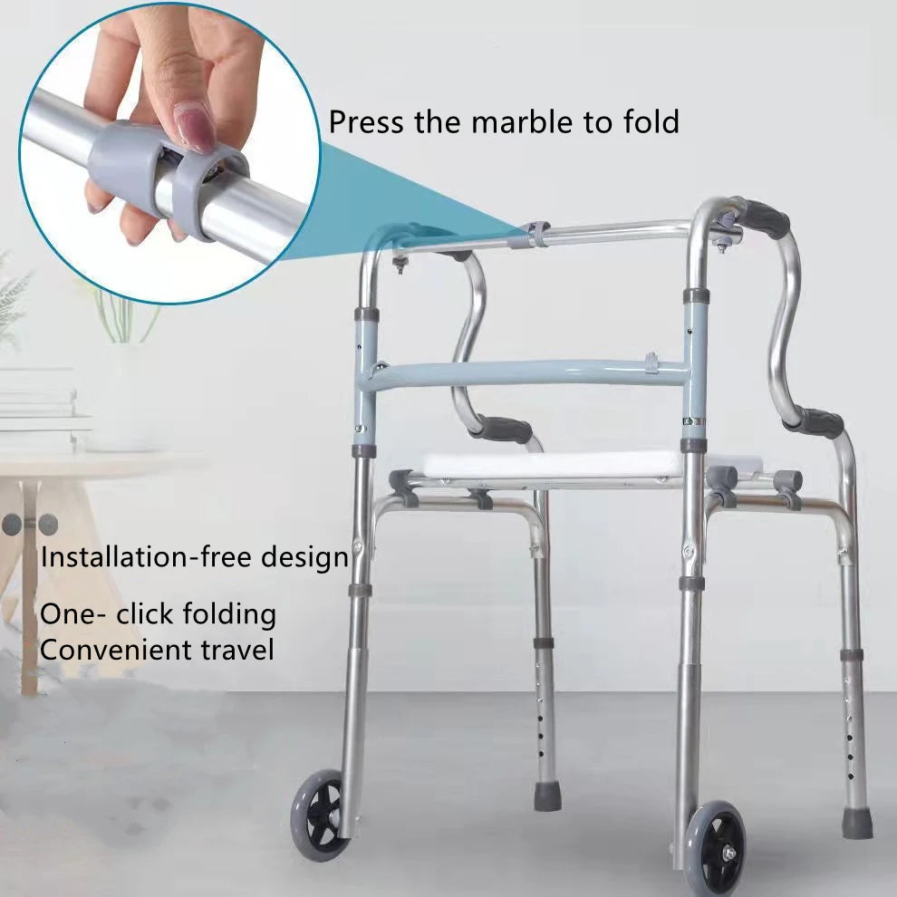 Elderly Rehabilitation Walker Disabled Rollator