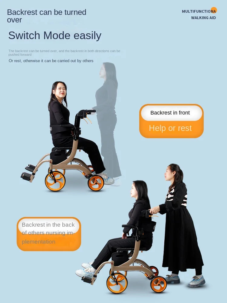 2 in 1 Rollator Walker