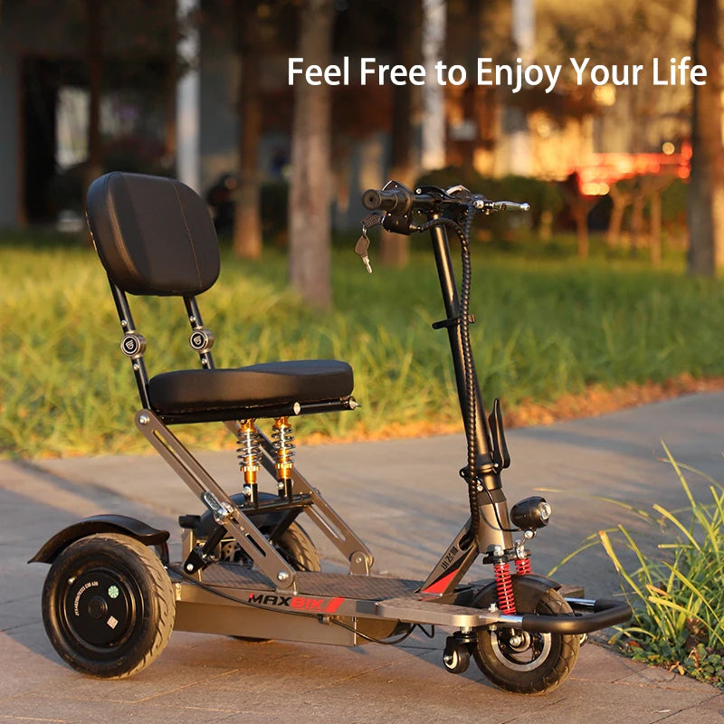 Long Distance Elderly Travel Foldable Portable Mobility Scooter for Seniors