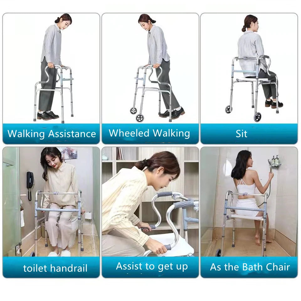 Elderly Rehabilitation Walker Disabled Rollator