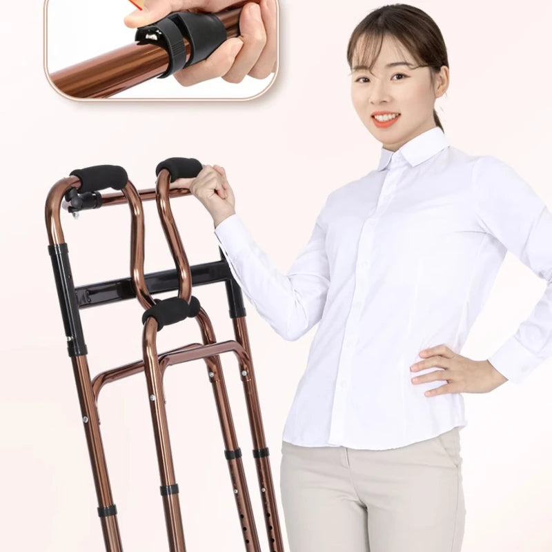 Compact Elderly Assistance Foldable Walker